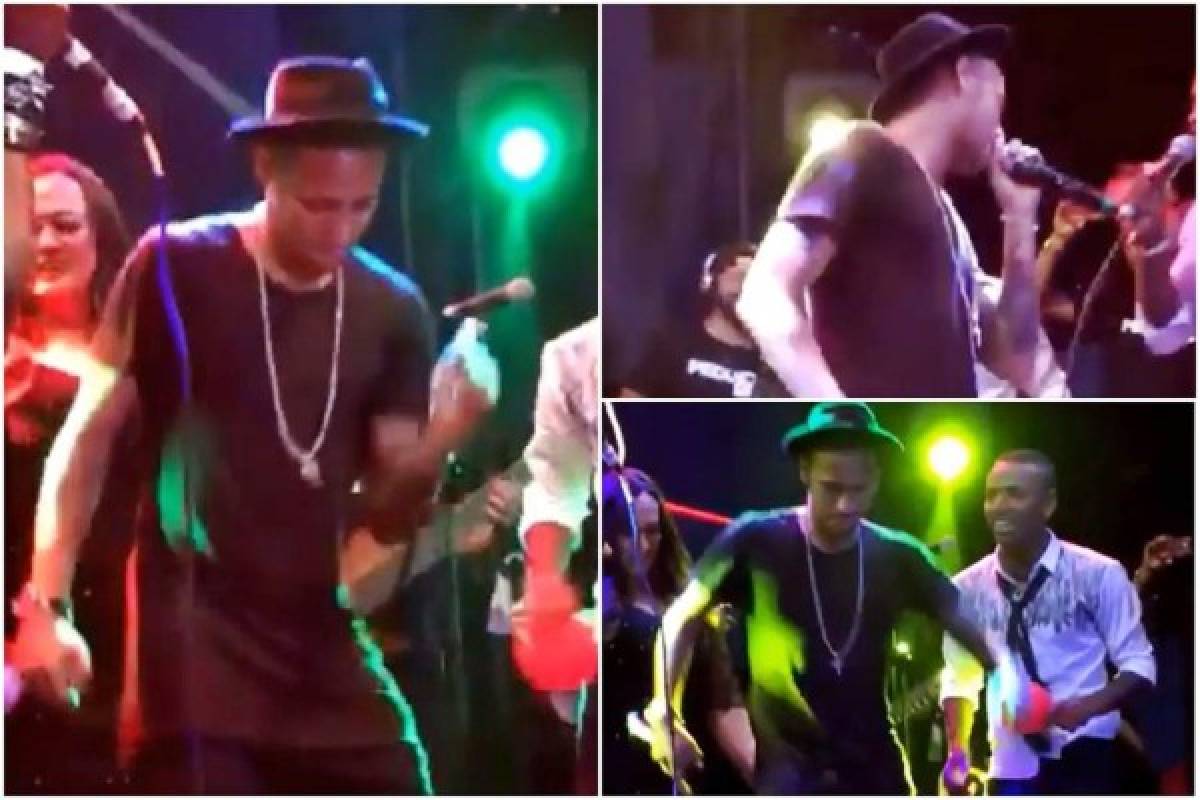 Neymar, en la fiesta de la Premier