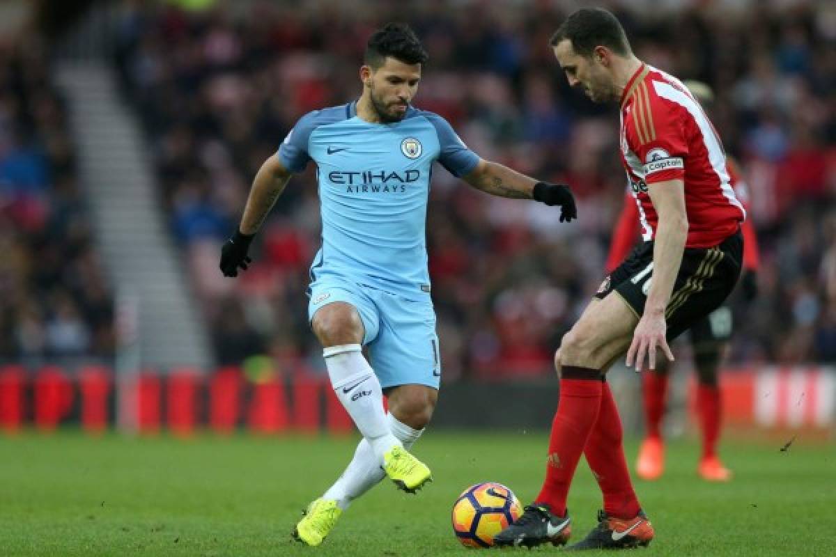 El Manchester City recupera la tercera plaza tras vencer al Sunderland con gol de Agüero