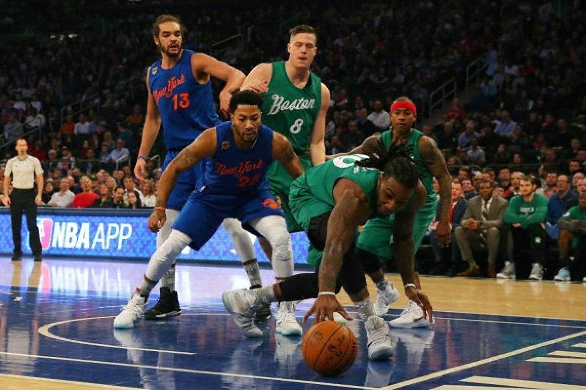 Celtics vencen a Knicks 119-114 en Madison Square Garden