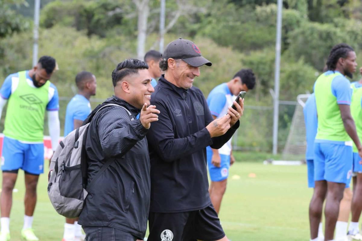 Troglio sorprende y se gana los aplausos en entreno de Olimpia antes de enfrentar al Olancho FC