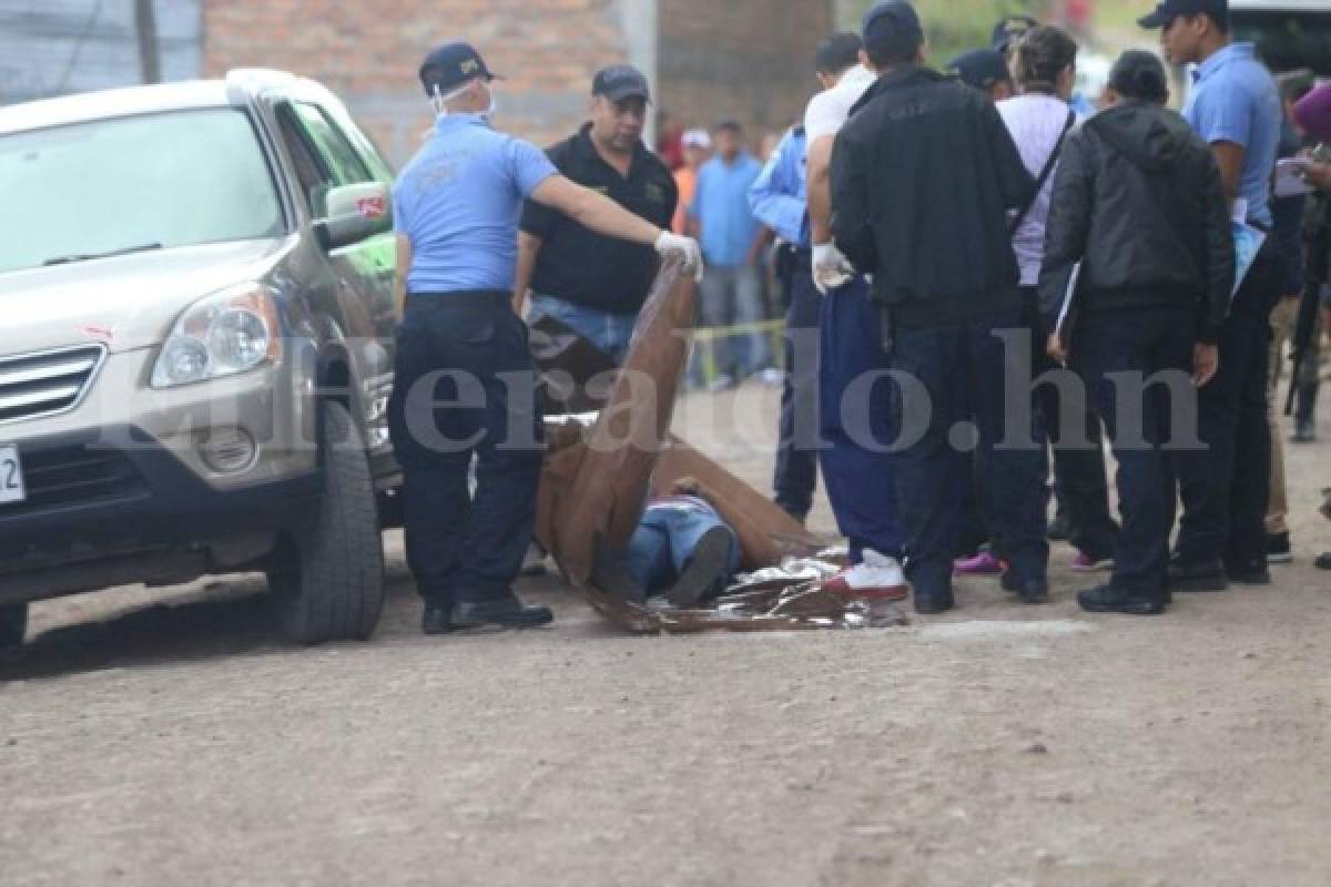 Las víctimas respondían a Yensi Ariel Padilla (29) y Maira Yamilet Meras Torres (30) (Foto: Alex Pérez/ El Heraldo Honduras/ Noticias de Honduras)