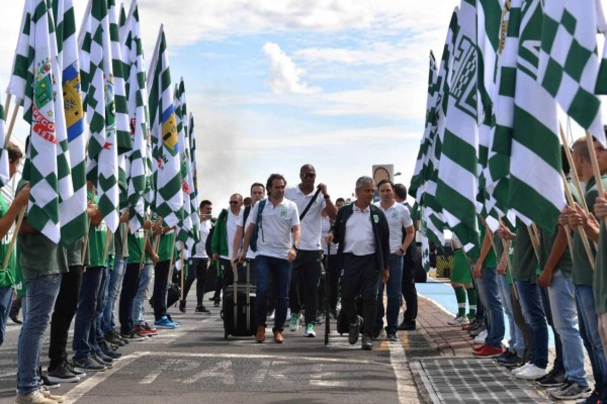 Chapecó abraza a sus 'hermanos' del Atlético Nacional antes de la Recopa Sudamericana