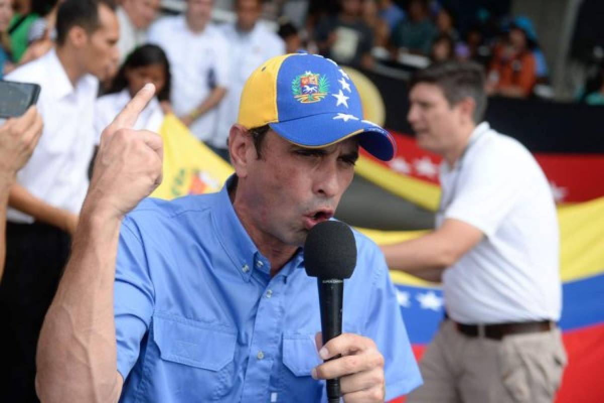 Opositor Capriles pide a Maduro pronunciarse sobre familiares acusados en EEUU  