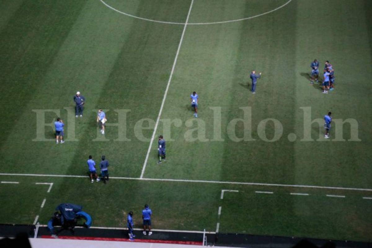 Honduras hizo el reconocimiento de cancha en el Mané Garrincha