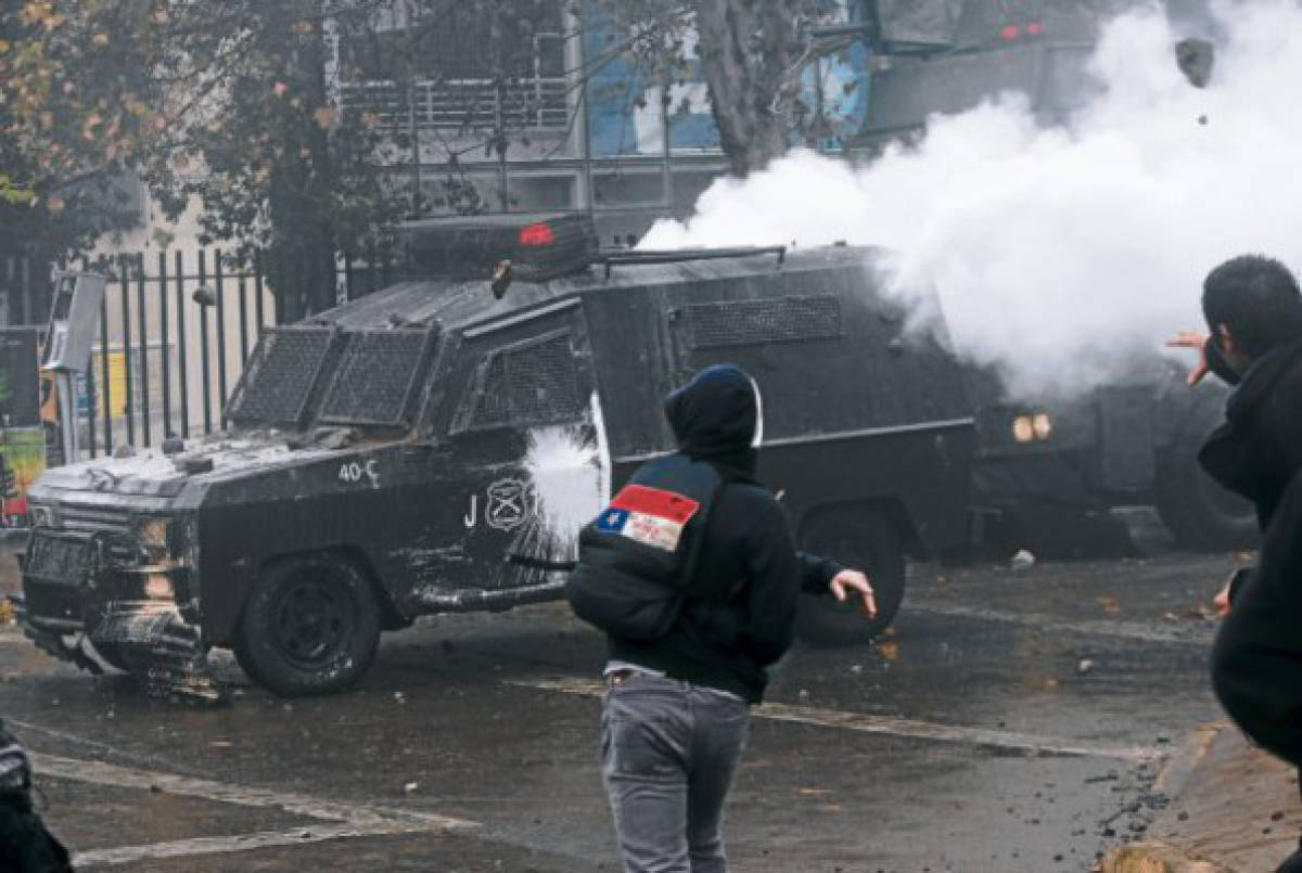 Violencia durante acto de homenaje a Pinochet en Chile