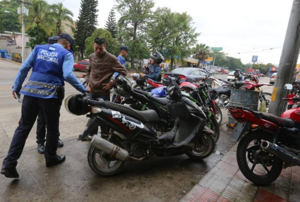 Honduras: 480 multas y 79 motos decomisadas en operativos a nivel nacional