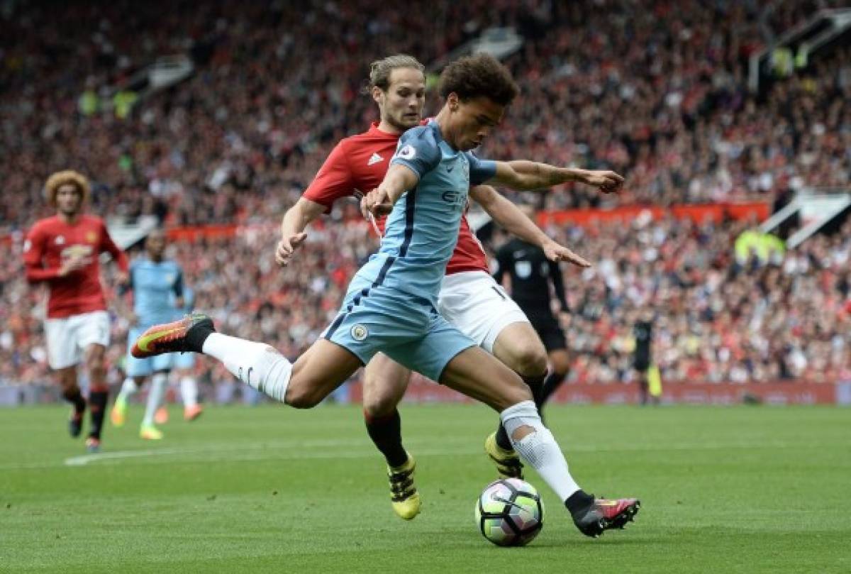 El City se impone 2-1 al United en derbi de Mánchester y lidera la Premier