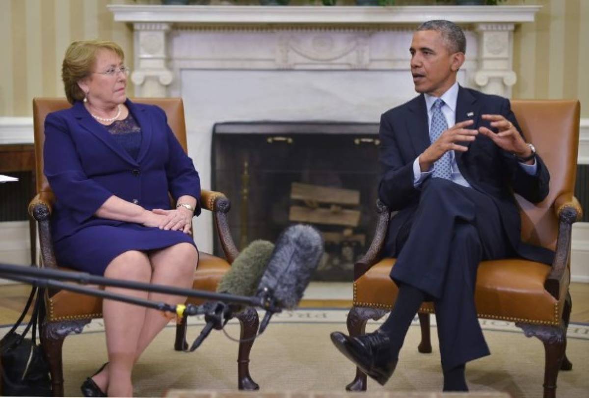 Obama recibe a Bachelet