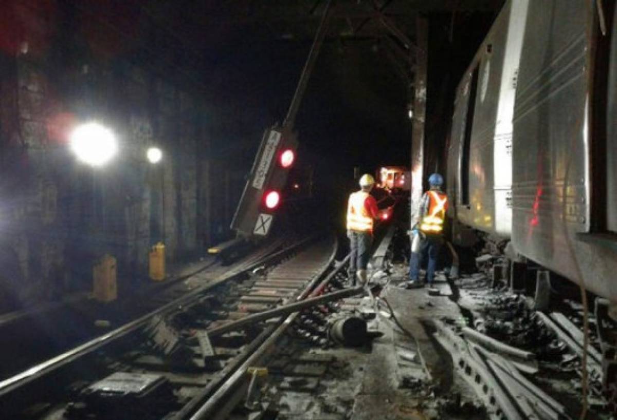 Descarrilamiento en el Metro de Nueva York: 30 personas con lesiones leves