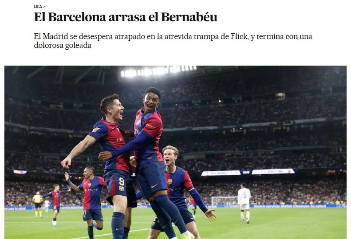 Barcelona humilló a Real Madrid y estas son las portadas de la prensa: “Nueva era”