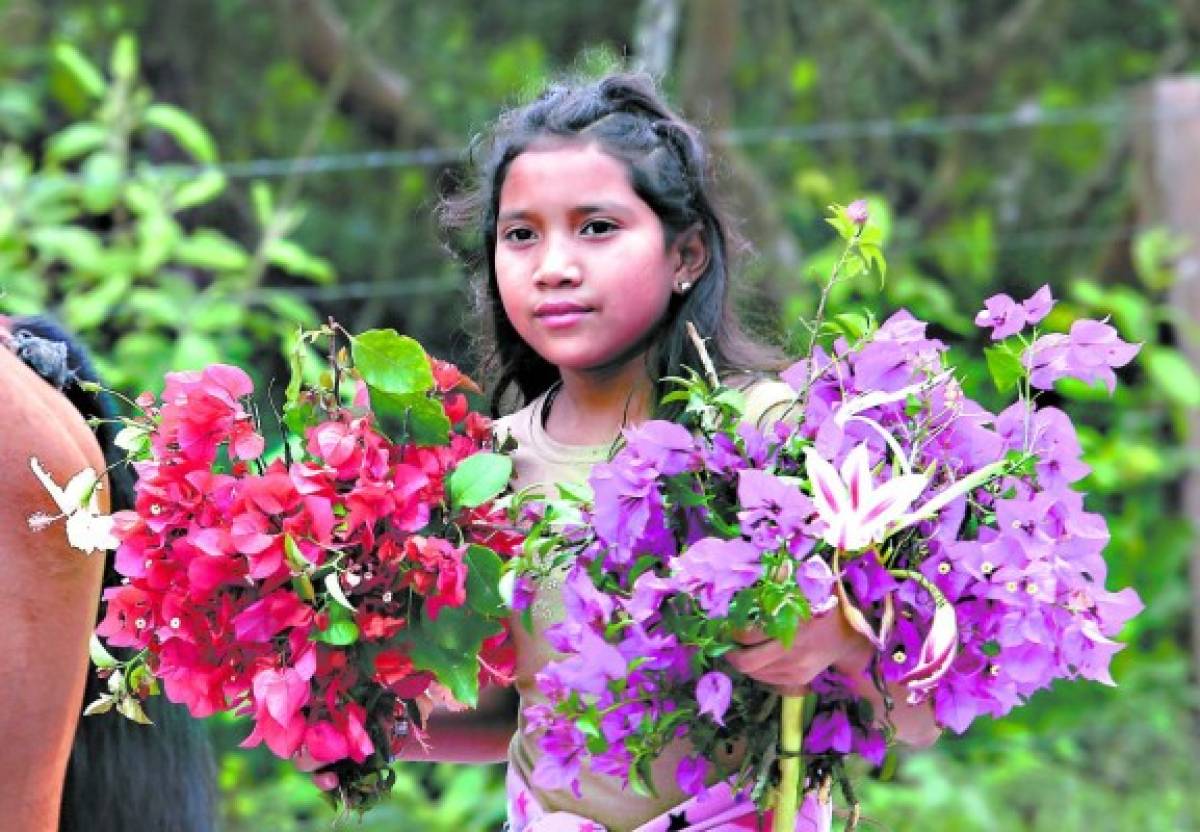 Virgen María, reina de las flores