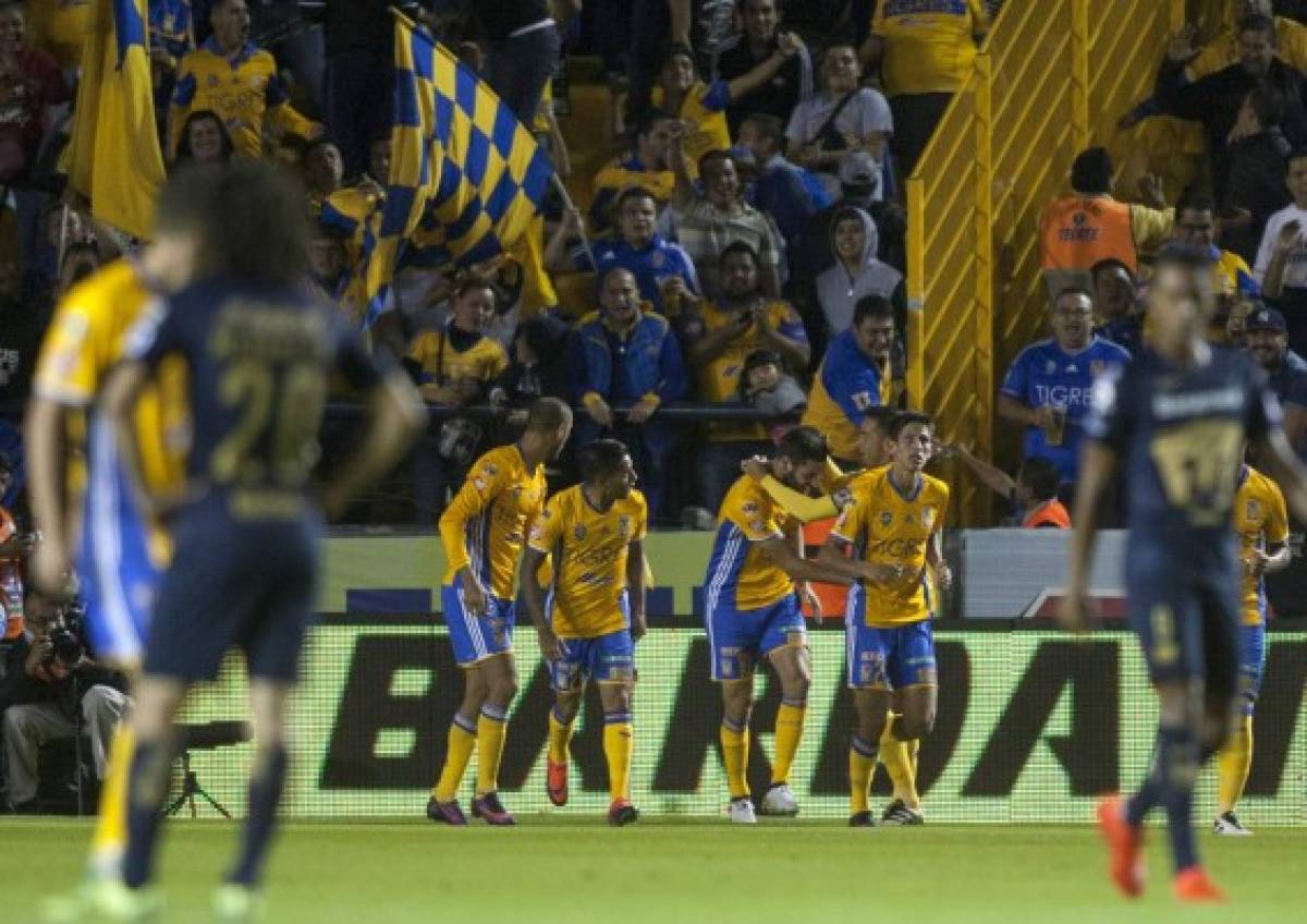 Tigres humilló 5-0 a Pumas con hattrick de Gignac y avanzó a semifinales