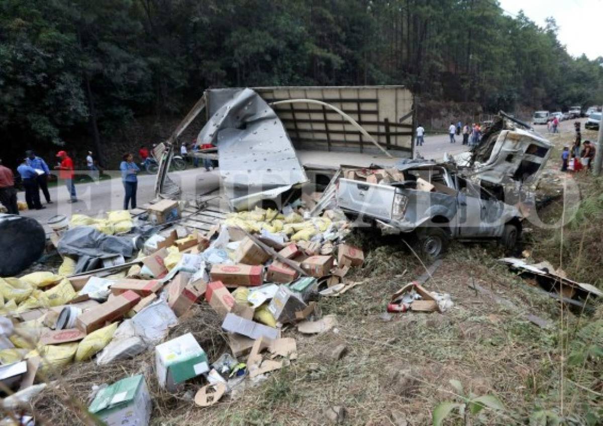 Un muerto y decena de heridos deja accidente en carretera a oriente de Honduras