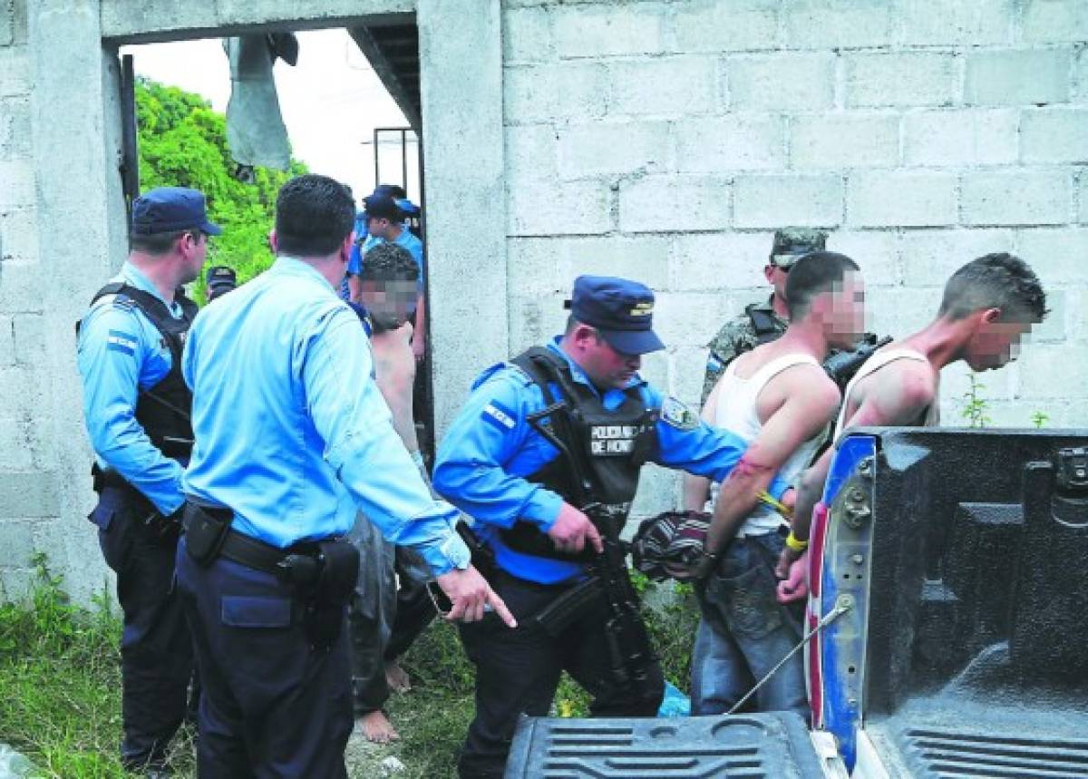 Chamelecón: Mayoría de supuestos pandilleros capturados eran menores de edad