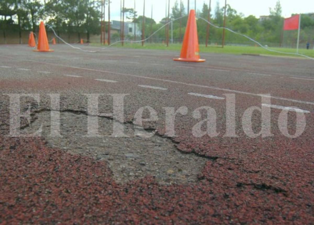 GALERÍA DE FOTOS: El antes y ahora de la nueva pista de tartán de la Villa Olímpica