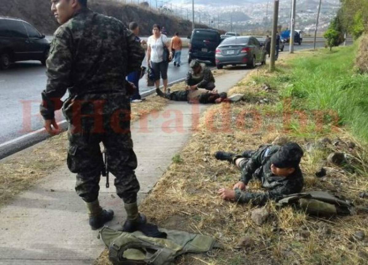 Tres militares heridos deja accidente en anillo periférico