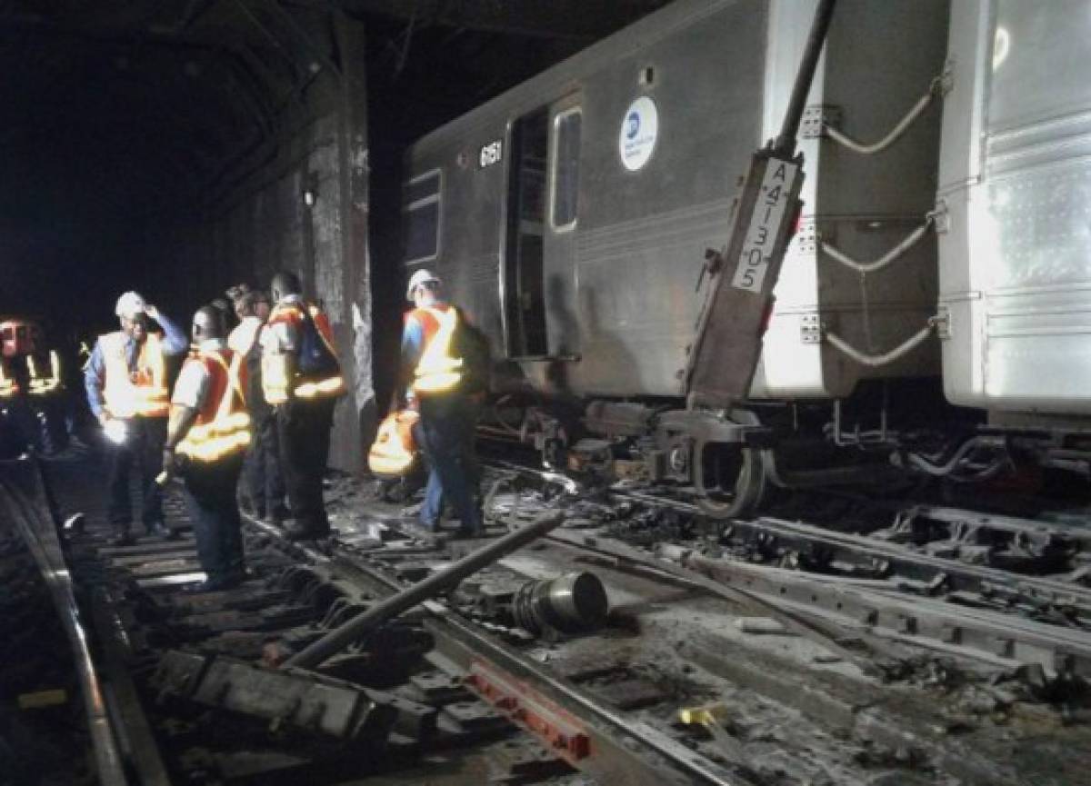 Descarrilamiento en el Metro de Nueva York: 30 personas con lesiones leves