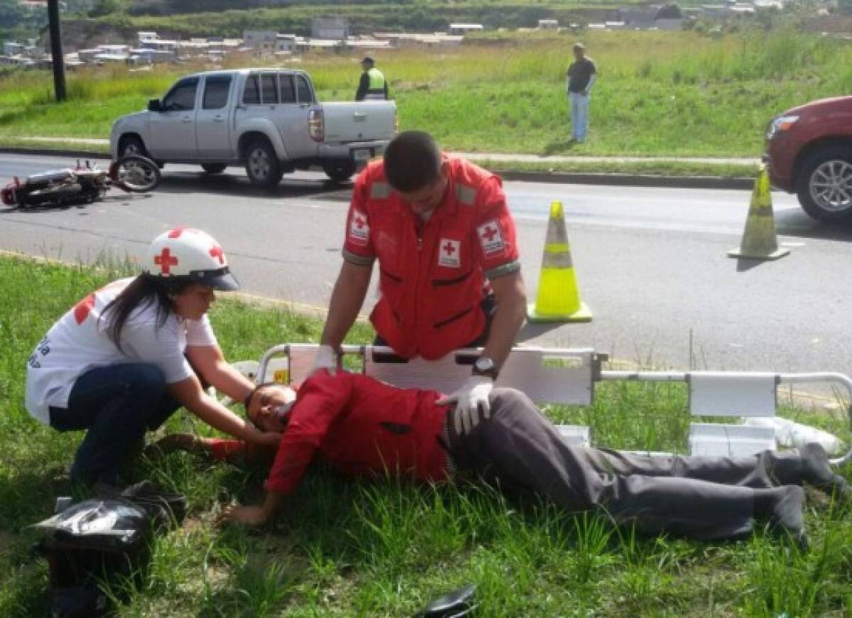 Camión embiste motociclista en el Anillo Periférico de Tegucigalpa  