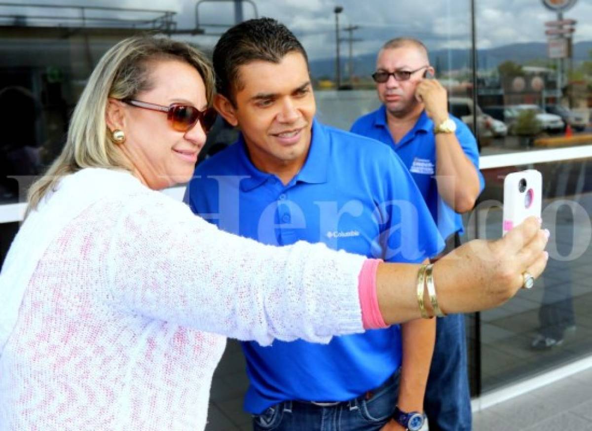 Pinto dio la bienvenida a la Selección de Honduras olímpica esta tarde en Toncontín