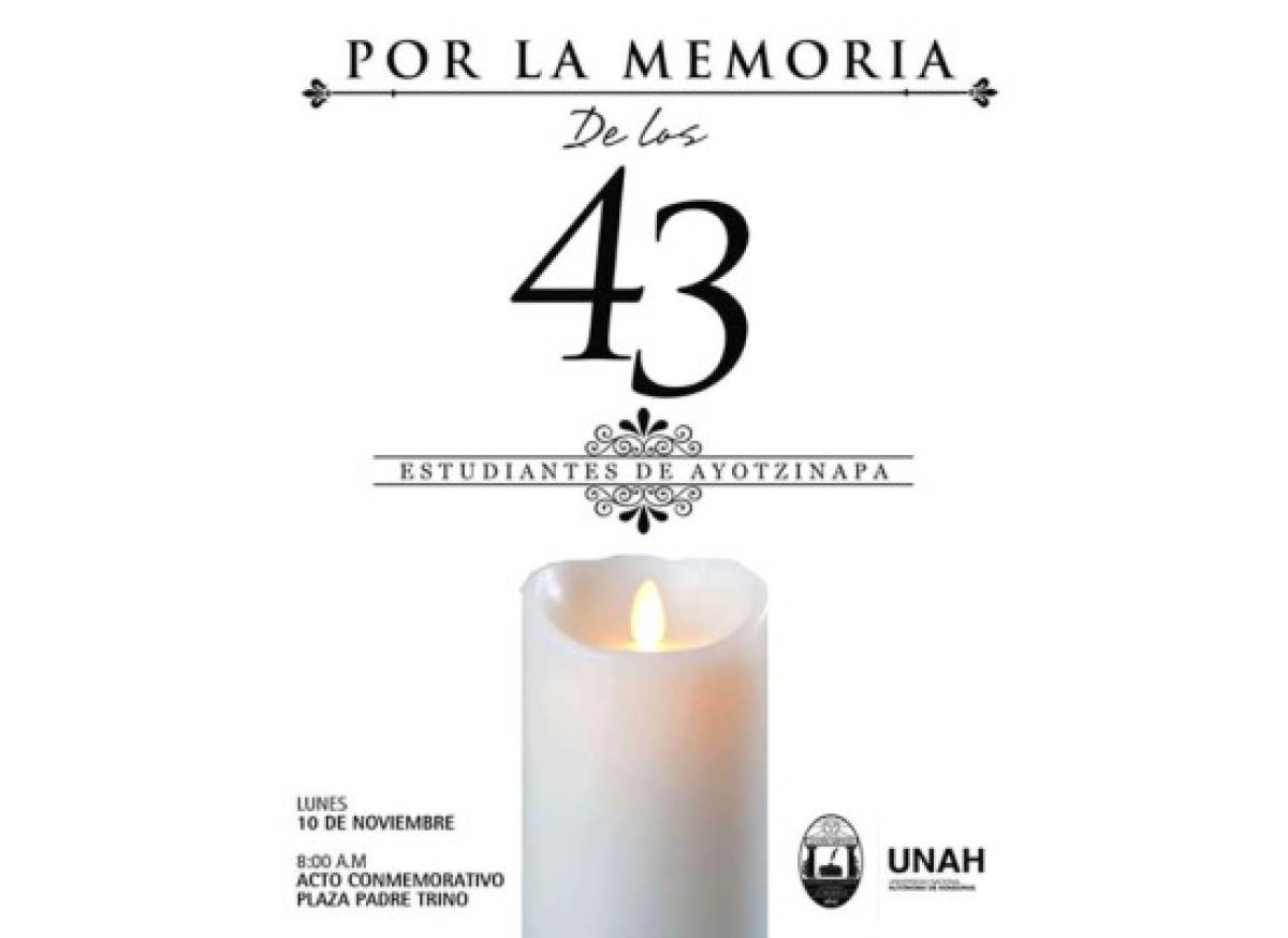 Honduras: Homenaje a alumnos de Ayotzinapa