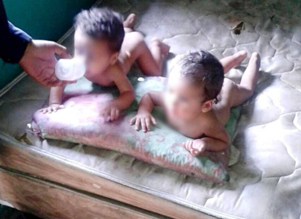 Rescatan dos bebés abandonadas en norte de Honduras