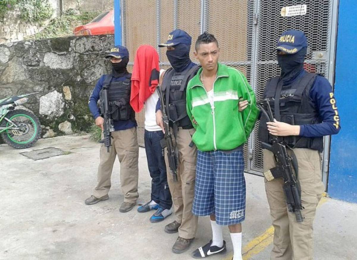 Honduras: Capturan a pandillero y menor de edad por extorsión