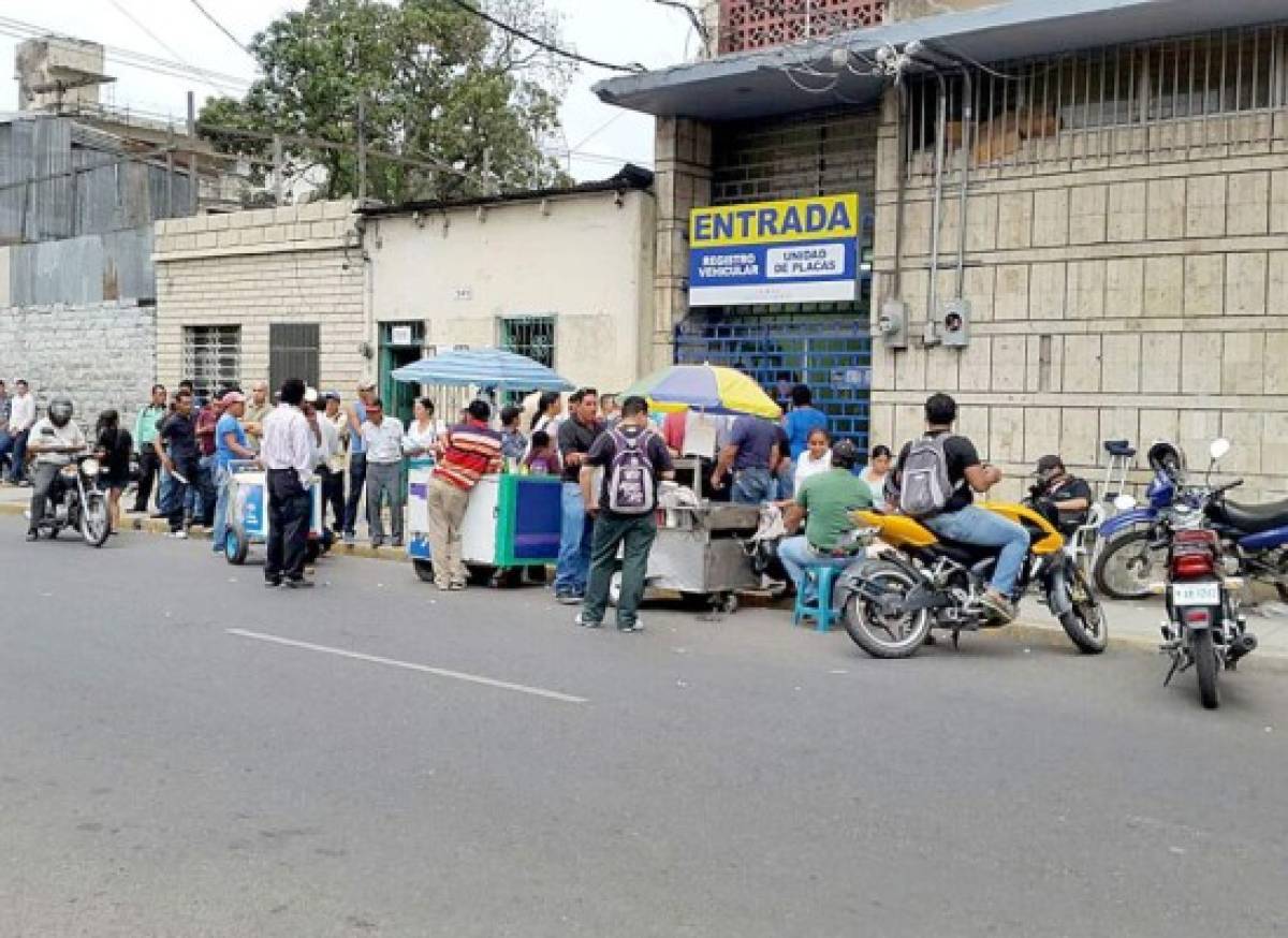 Paralizado Registro Vehicular en Tegucigalpa