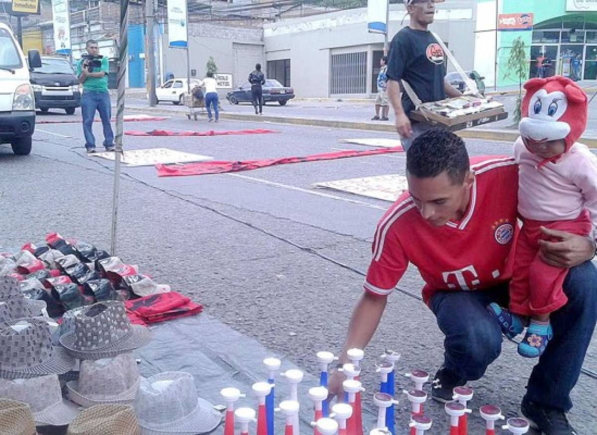 La marcha de los trabajadores hondureños en fotos