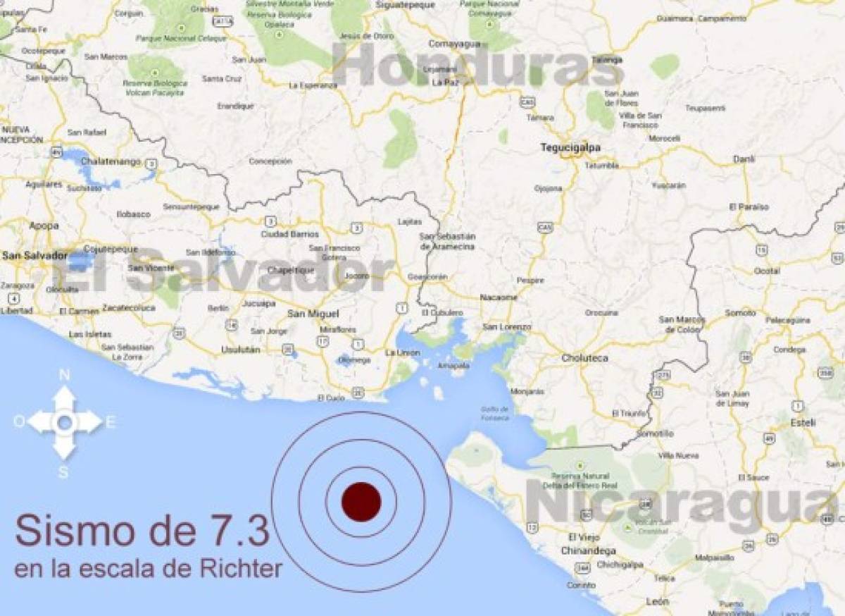 Honduras: Al menos 18 réplicas tras terremoto de 7.3 grados