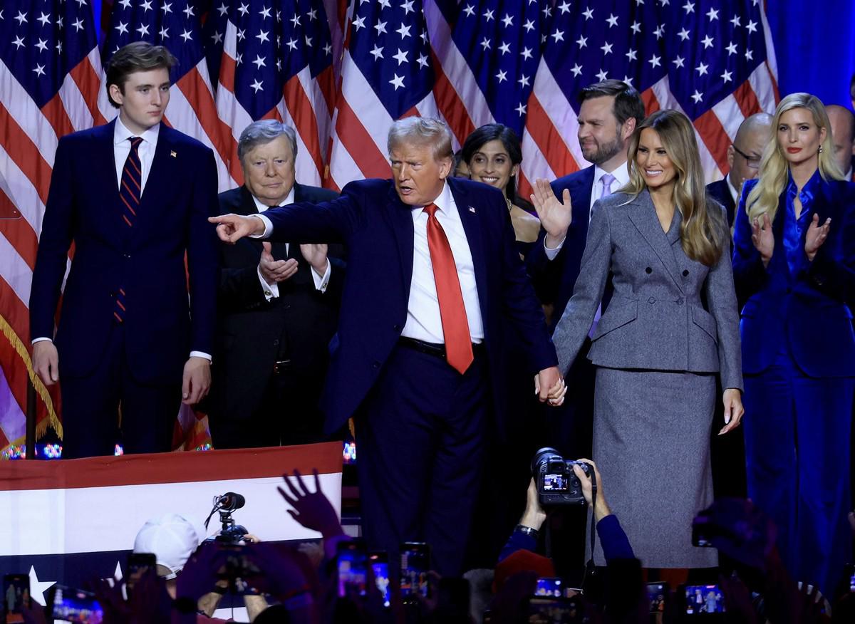 La celebración de Trump junto a republicanos tras resultados electorales