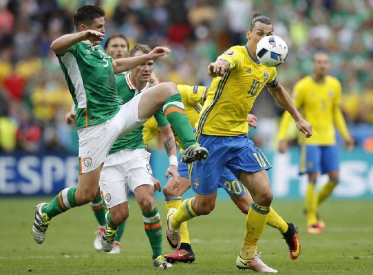 Irlanda y Suecia empatan a un gol en intenso duelo de la Eurocopa