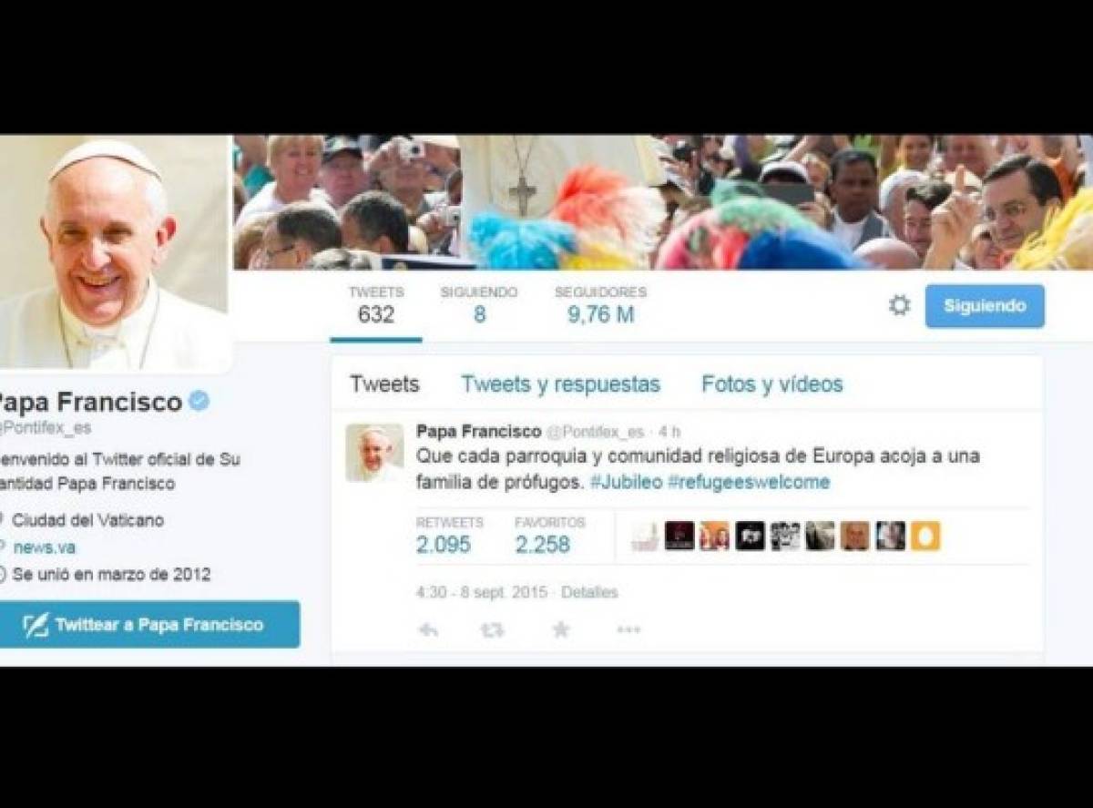 El Papa se equivoca en Twitter y causa revuelo