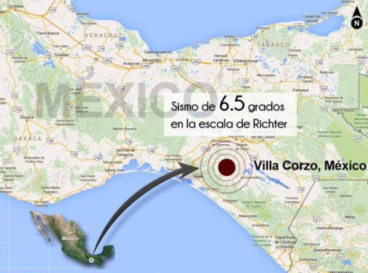 Sismo en México se siente en el occidente de Honduras