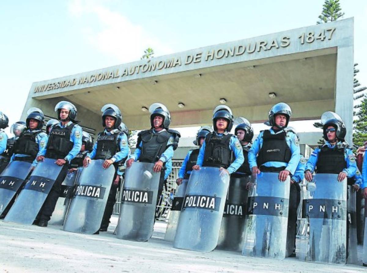 Policía Nacional evitará nuevas tomas de edificios en la UNAH