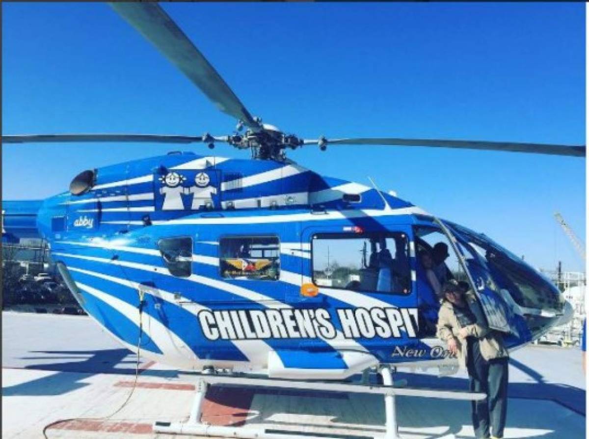 Desde Luisina viajaron en helicóptero hasta Los Ángeles. Foto: Instagram