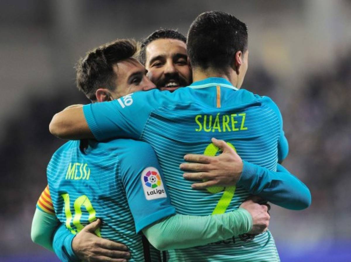 Lionel Messi anotó un gol ante el Eibar este domingo. Luis Suárez también marcó un tanto (Foto: Agencias/AFP / EL HERALDO Honduras / Noticias EL HERALDO / Deportes EL HERALDO)