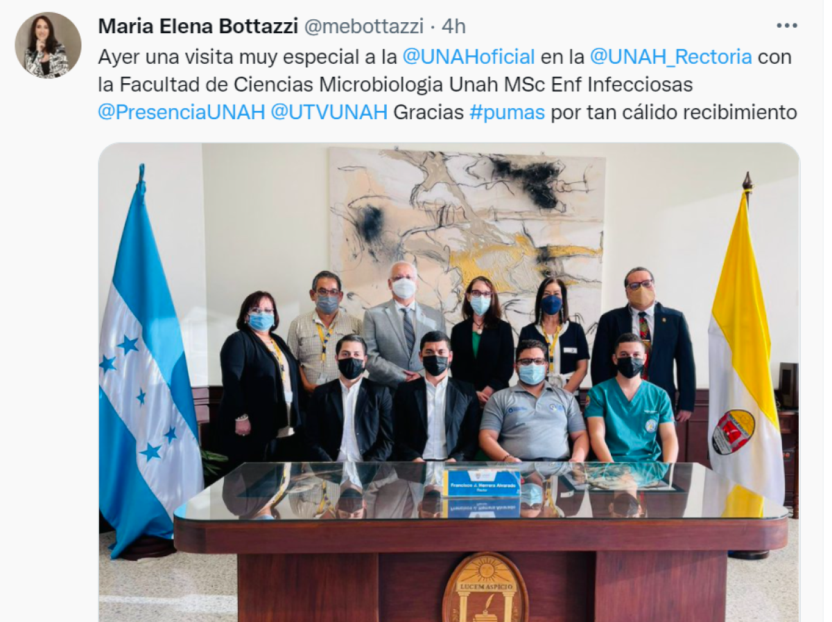 UNAH entregará doctorado “Honoris Causa” a científica hondureña María Elena Bottazzi