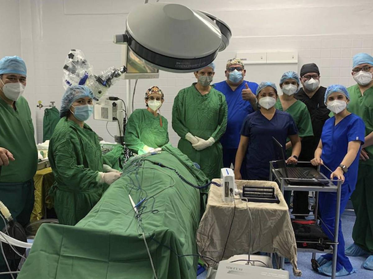 Equipo médico de Honduras, México y Colombia.