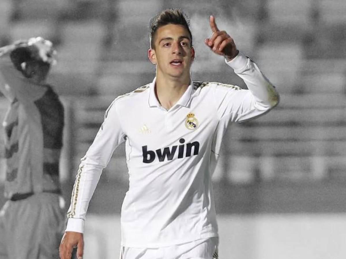 Joselu cuando era un canterano del Real Madrid.