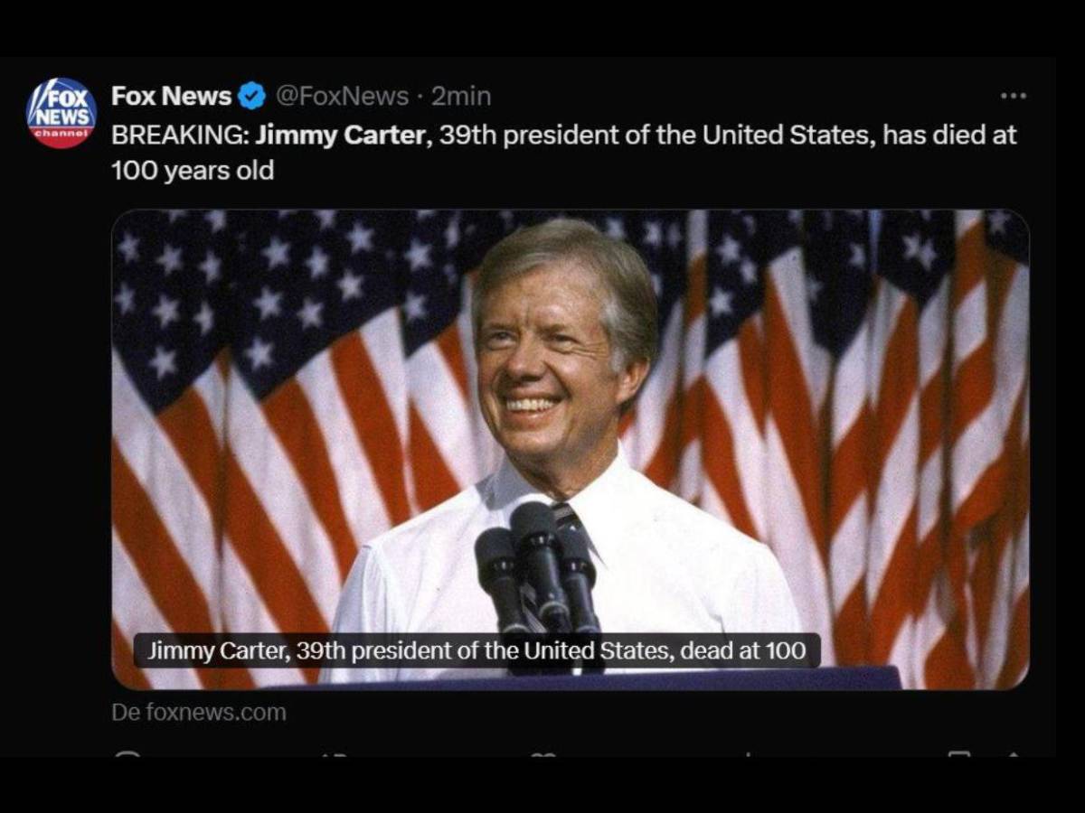 Así informa el mundo la muerte de Jimmy Carter, expresidente de EUA