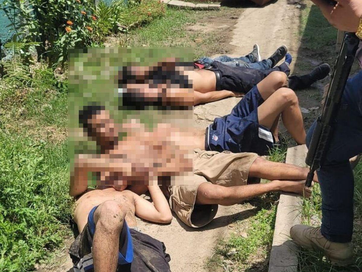 Capturados cinco pandilleros en Cortés, incluyendo al quinto implicado en múltiple homicidio en Choloma