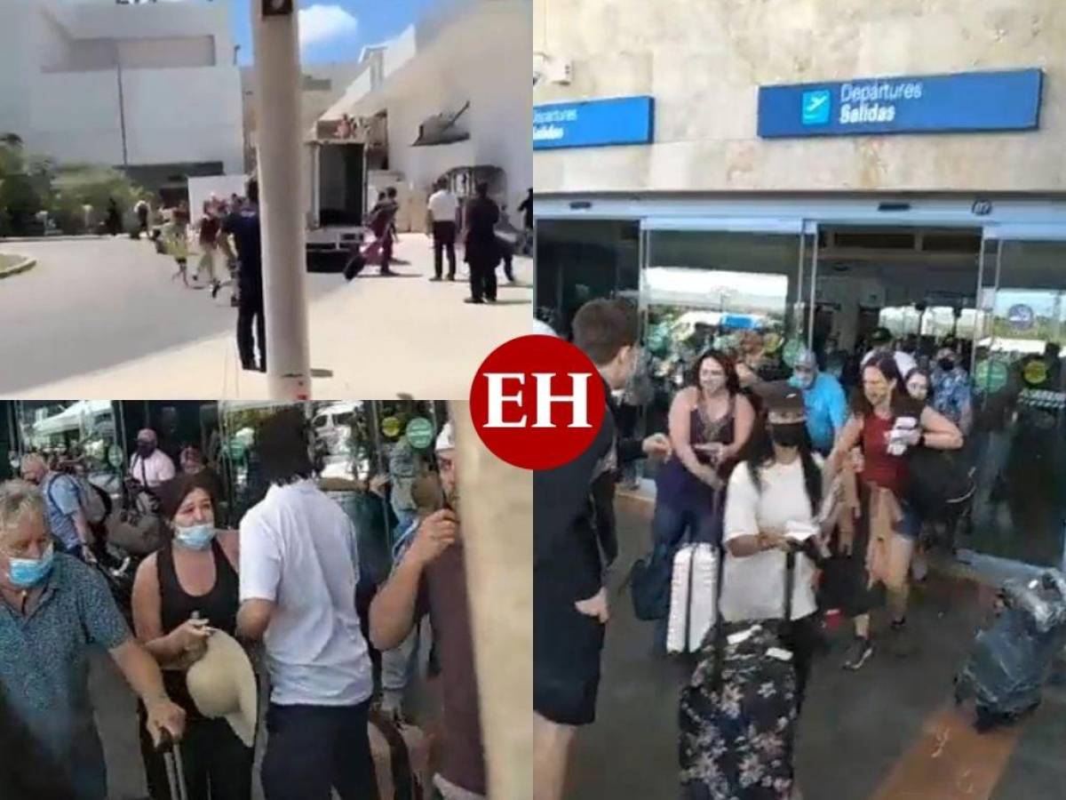 Caos en aeropuerto de Cancún; activan Código Rojo