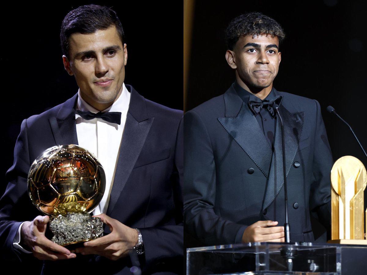 Rodri, Lamine Yamal y otros más: los ganadores en los premios del Balón de Oro