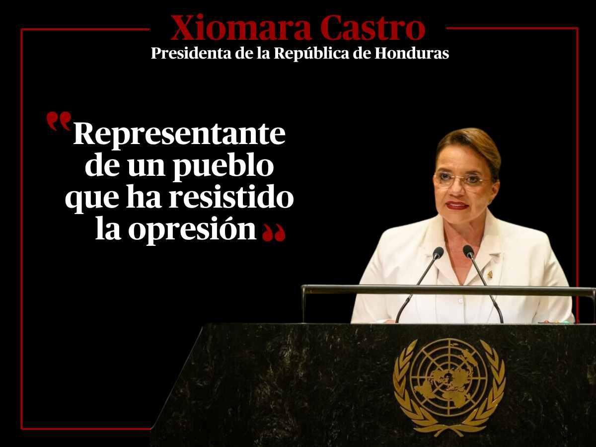 Frases que dijo Xiomara Castro durante su discurso en la ONU