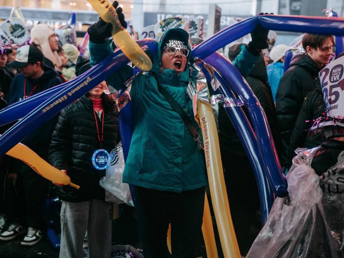 Así se vivió la bienvenida a 2025 en Times Square, Nueva York