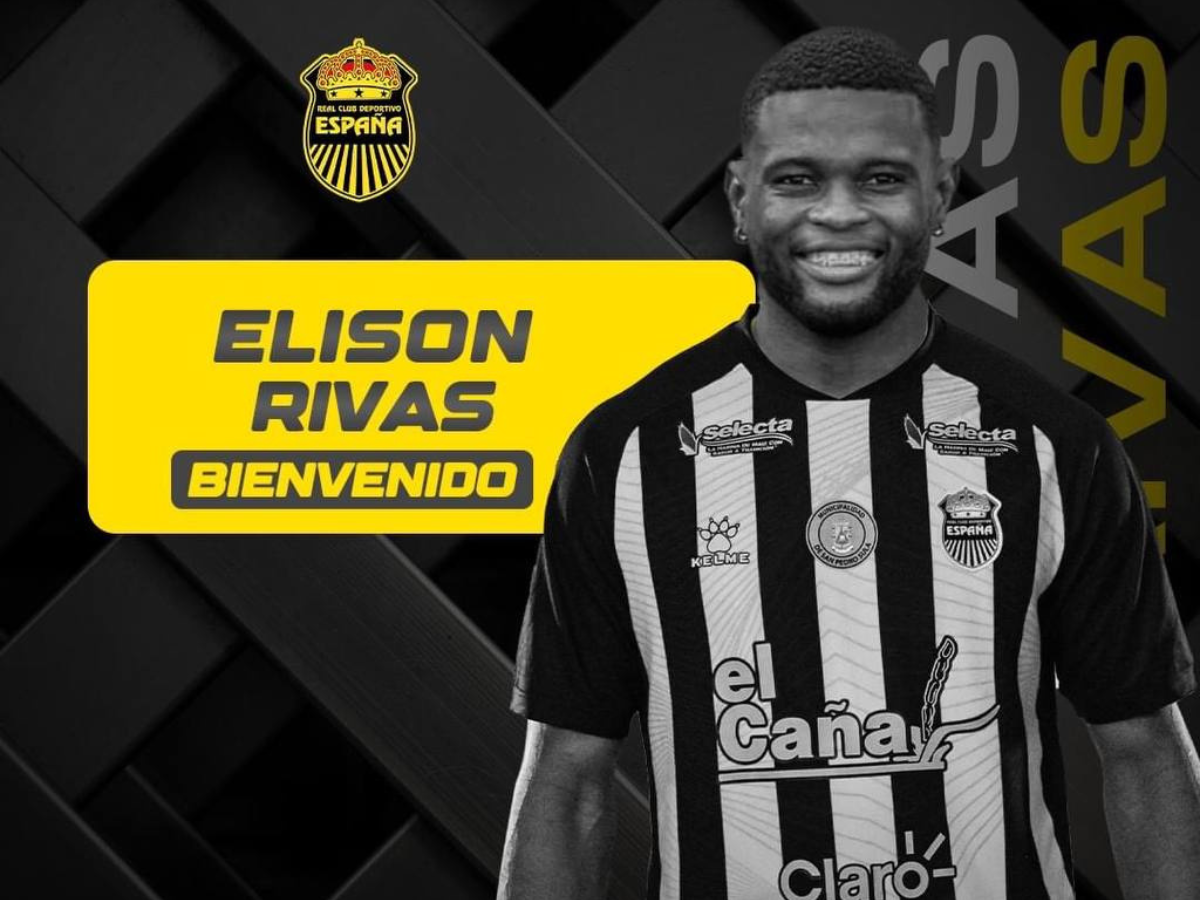 Real España oficializa a Elison Rivas como el quinto fichaje del torneo Apertura 2023