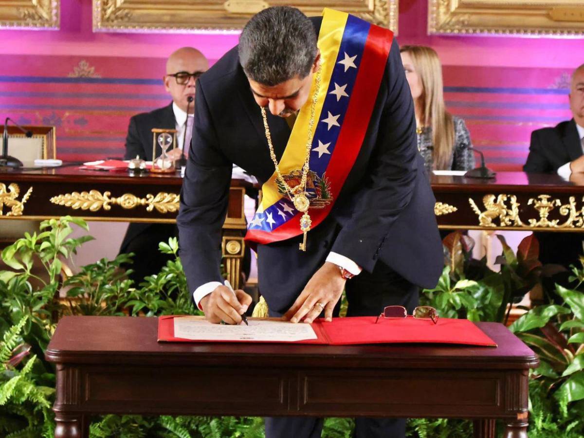 Imágenes que dejó la juramentación de Nicolás Maduro en Venezuela