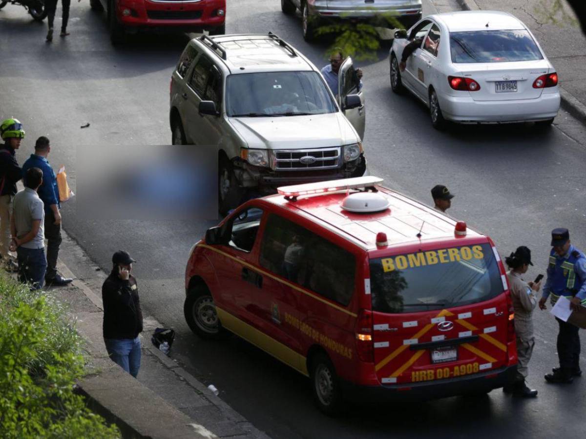 Tragedia en Tegucigalpa: Pareja en motocicleta fallece tras ser arrollada por camioneta