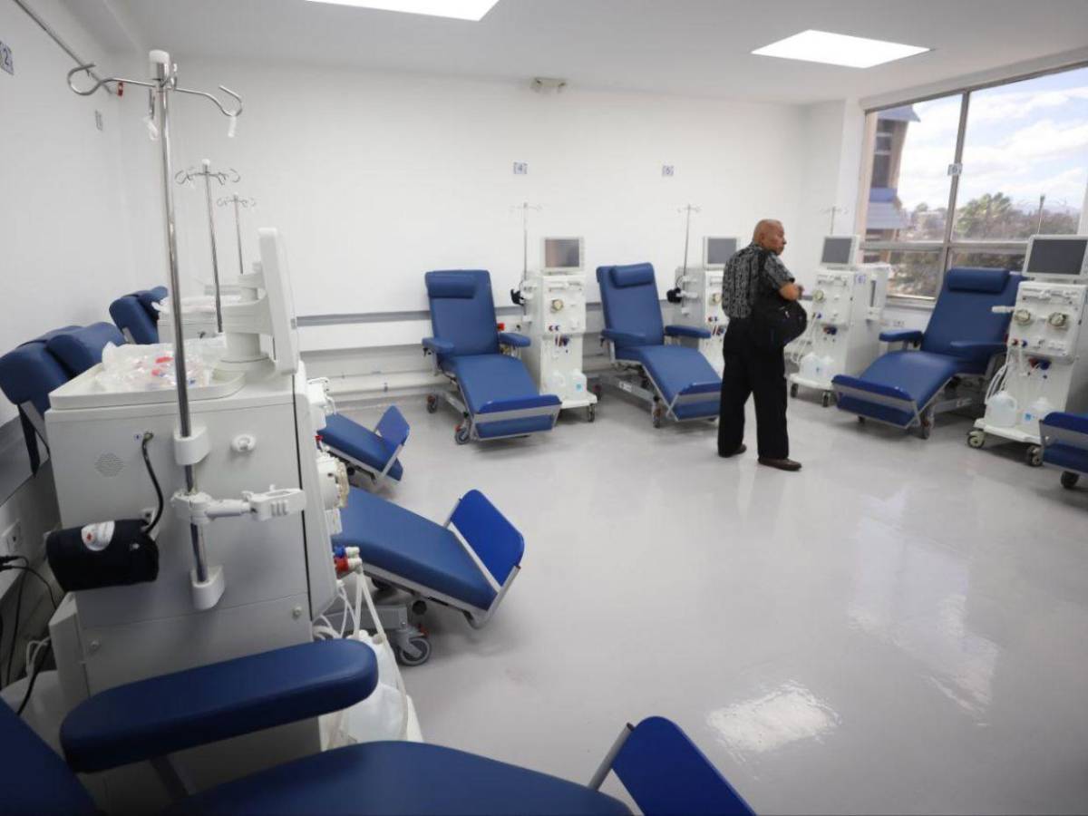 Así luce la nueva sala de hemodiálisis que se abrió en el Hospital Escuela