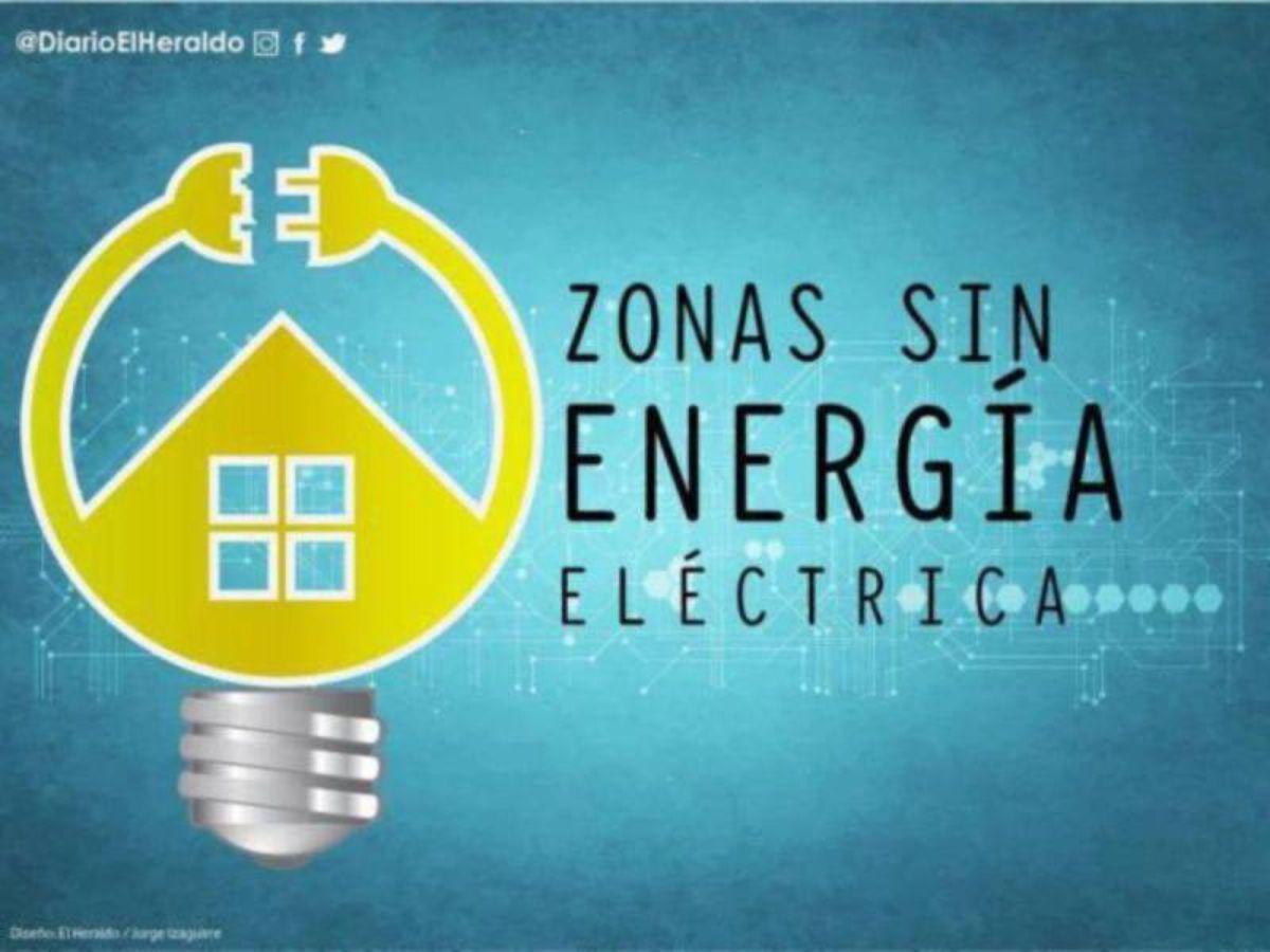 Zonas sin energía eléctrica en Honduras para este domingo 28 de julio